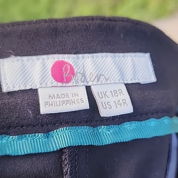 Boden Women's Pants size 14 Black Trousers Soft Stretch - Picture 6 of 8